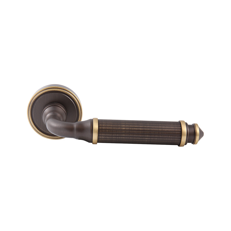 101-315 Tay cầm cửa phân chia trong nhà của Gold Copper Pure Copper French