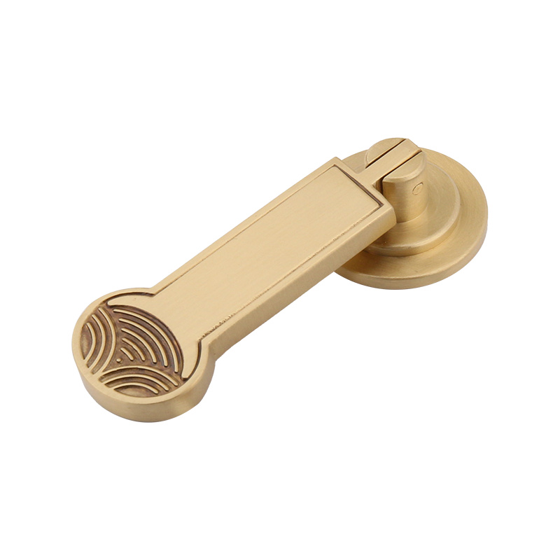 8259 Phong cách mới của Trung Quốc bằng đồng thau một lỗ tủ kéo tủ quần áo nhỏ tay cầm nhỏ