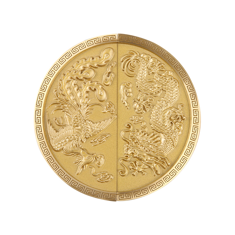 Rồng và Phoenix-2 Brass Rồng Trung Quốc và Tủ quần áo Phoenix Tủ quần áo
